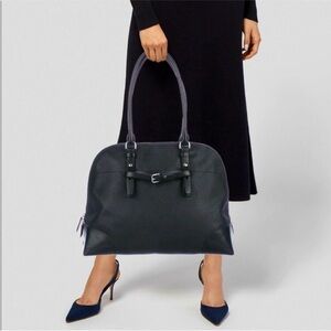 Retail $795.00 - TUMI Black Leather Villa Nivelle Business Satchel